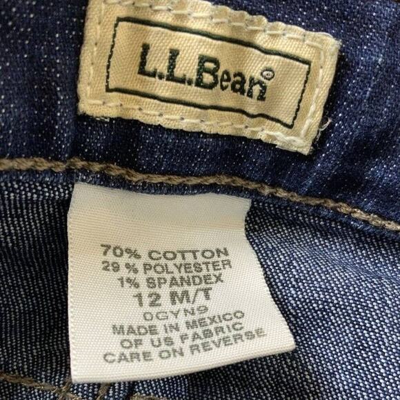 Vintage L.L. Bean Jeans Womens Size 12M Tall Stretch Straight Relaxed Fit Denim - Picture 7 of 7